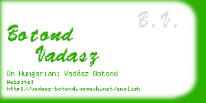 botond vadasz business card